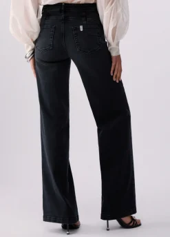 Jeans flare a vita alta