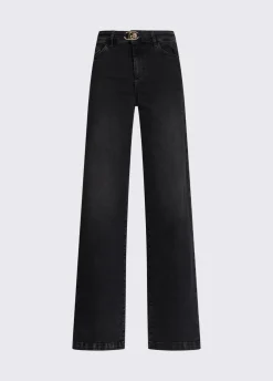 Jeans flare a vita alta
