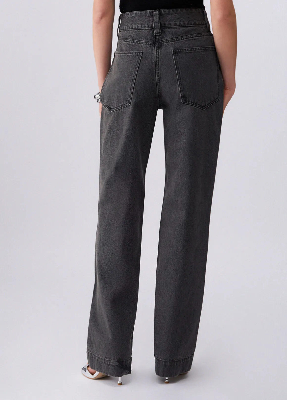 Jeans flare a vita alta