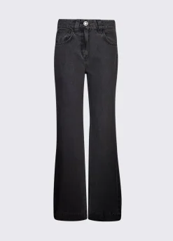 Jeans flare a vita alta