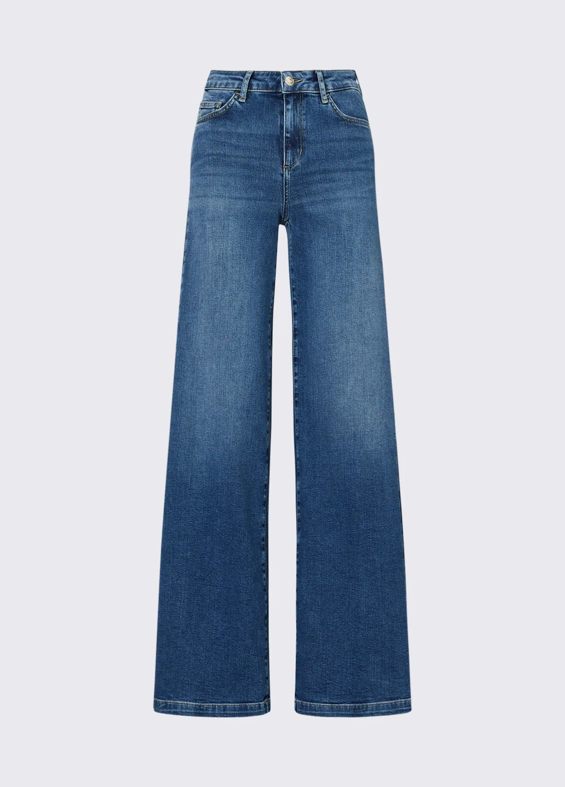 Jeans flare a vita alta