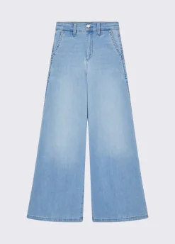 Jeans flare a vita alta