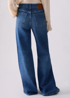 Jeans flare con bandana