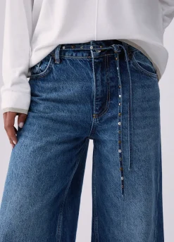 Jeans flare con cintura