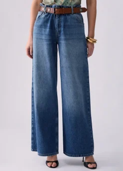 Jeans flare con cintura