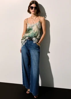 Jeans flare con cintura