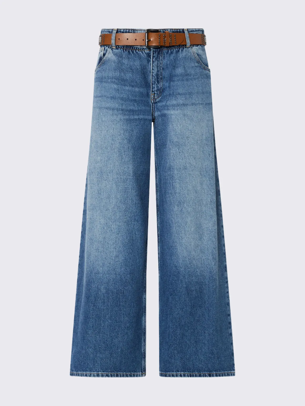 Jeans flare con cintura