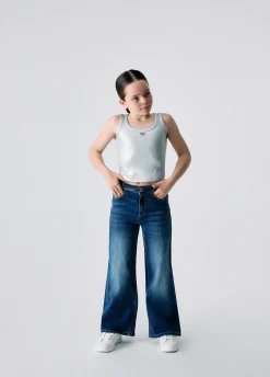Jeans flare con cintura