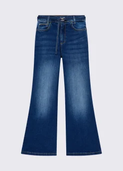 Jeans flare con cintura