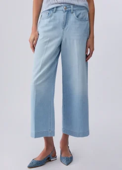 Jeans flare cropped