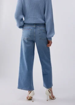Jeans flare cropped