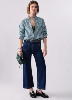 Jeans flare cropped