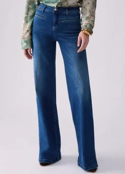 Jeans flare stonewash
