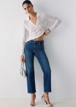 Jeans loose fit a vita bassa