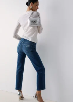 Jeans loose fit a vita bassa