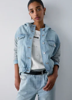Jeans regular con inserto in felpa
