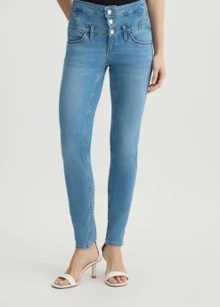 Jeans skinny a vita alta