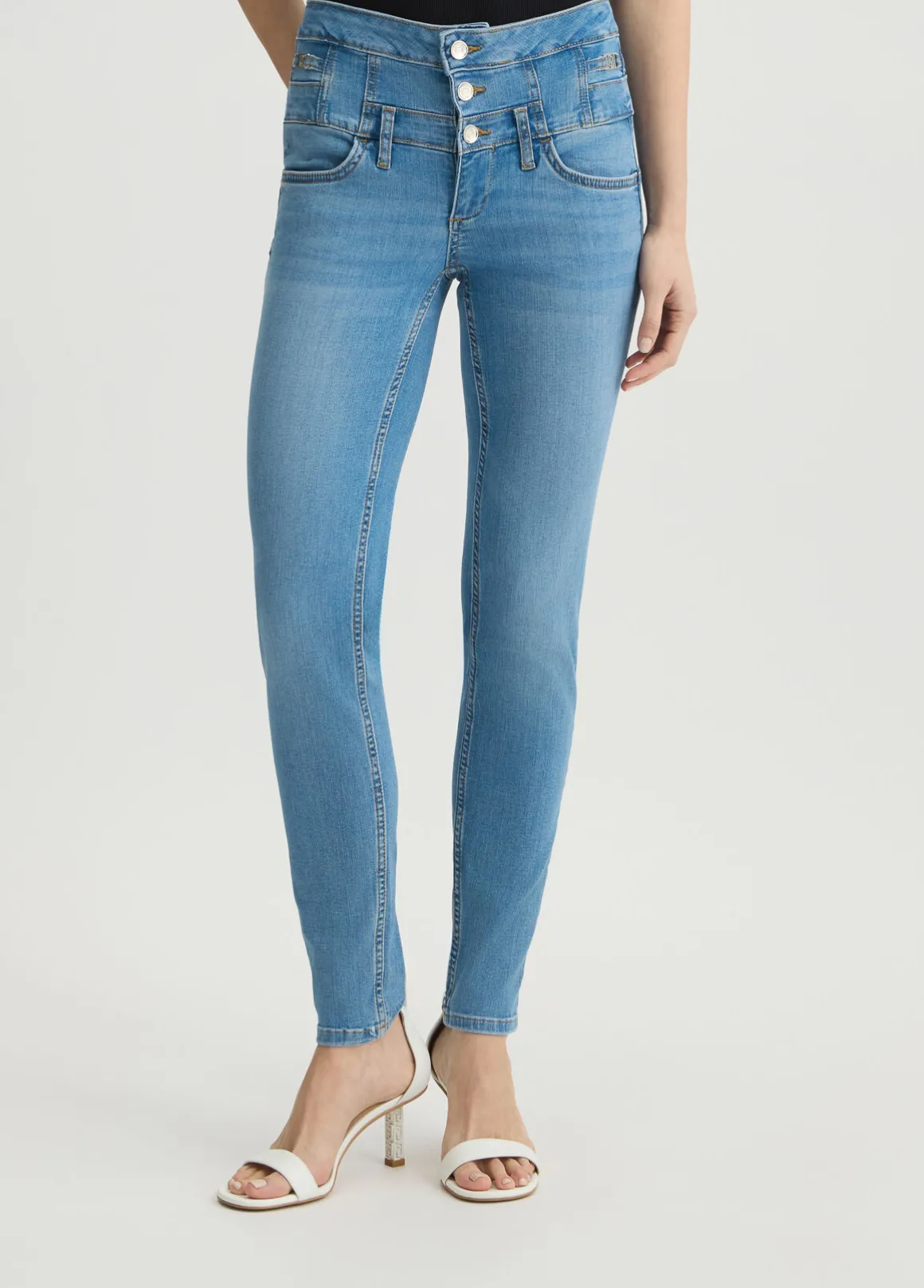 Jeans skinny a vita alta