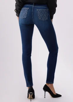 Jeans skinny a vita alta