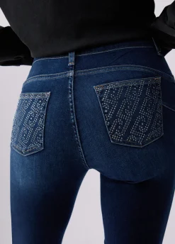 Jeans skinny a vita alta