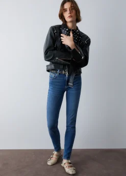 Jeans skinny a vita alta