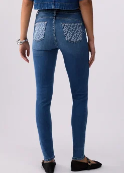 Jeans skinny a vita alta