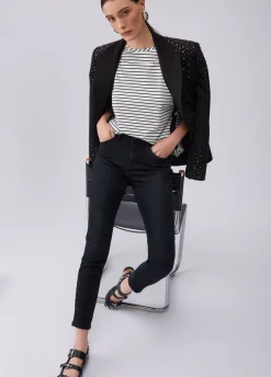 Jeans skinny a vita alta