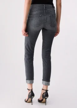 Jeans skinny con applicazioni