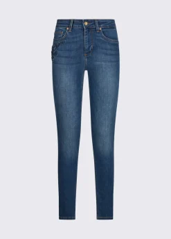 Jeans skinny con ricamo