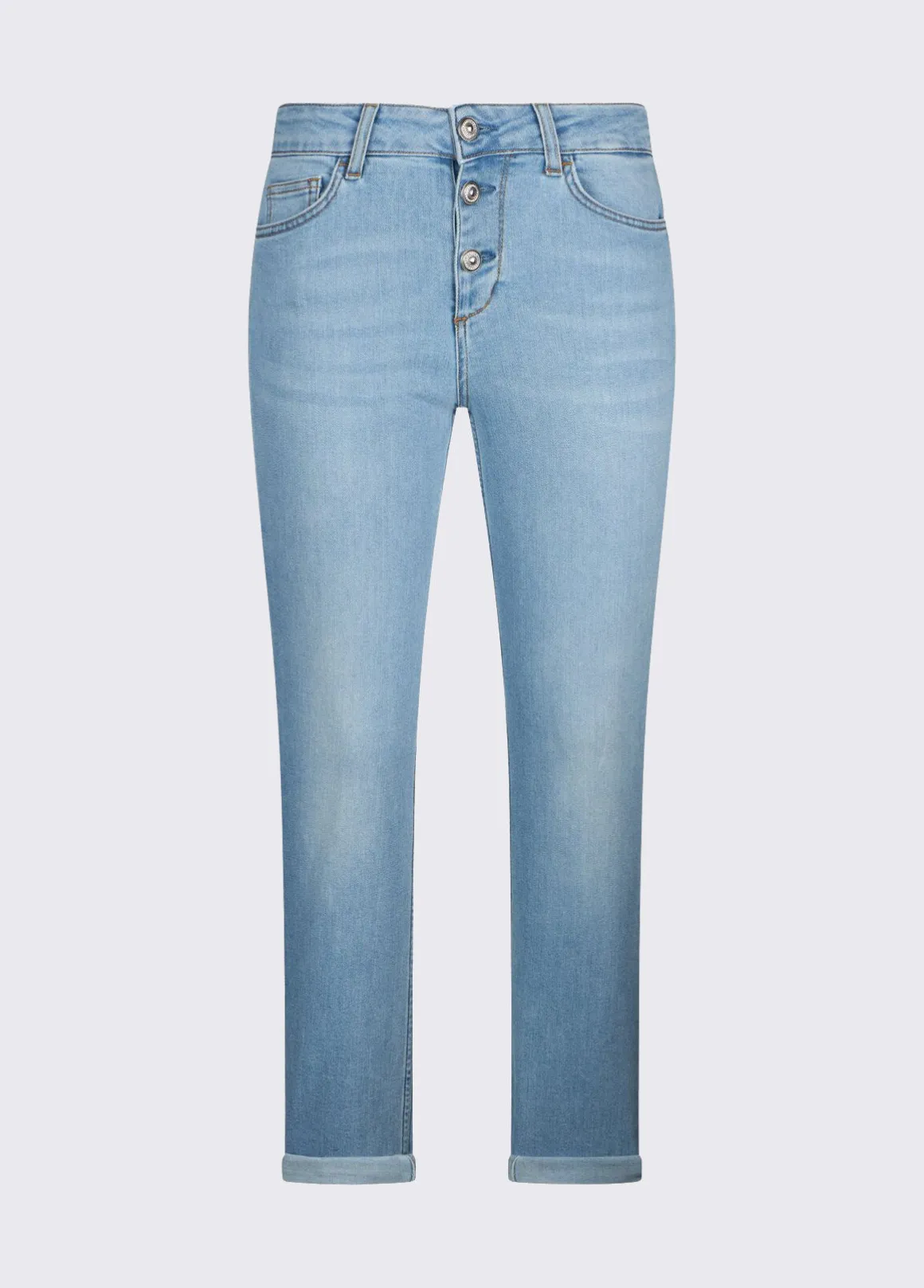 Jeans skinny con risvolto