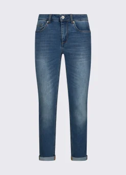 Jeans skinny con risvolto
