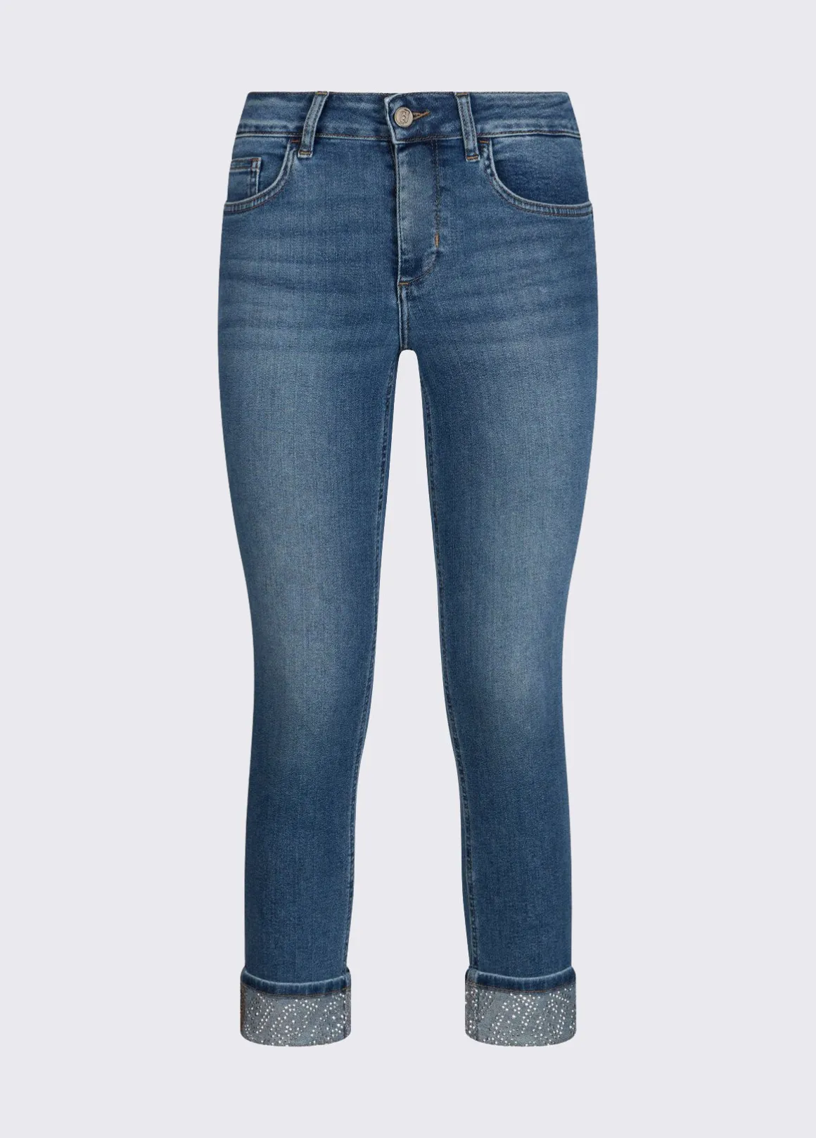 Jeans skinny con strass