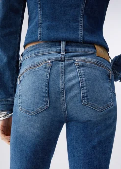Jeans skinny con zip