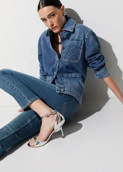 Jeans slim fit a vita alta