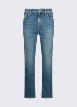Jeans slim fit a vita alta