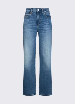 Jeans straight a vita alta