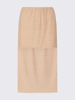 Longuette in tulle ricamato