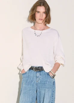Maglia con bottoni gioiello