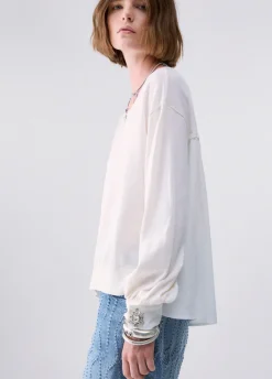 Maglia con bottoni gioiello