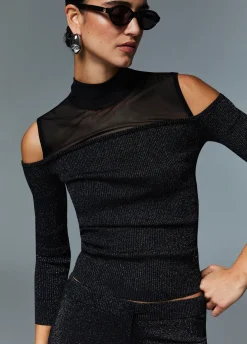 Maglia con inserti in mesh