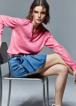 Maglia con paillettes