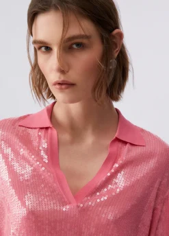 Maglia con paillettes