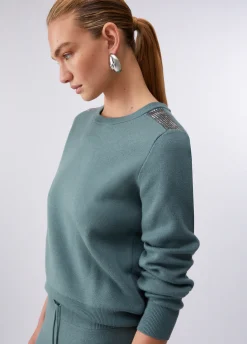 Maglia con perline