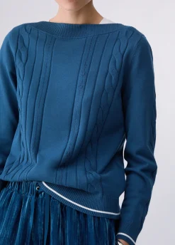 Maglia con profili a contrasto