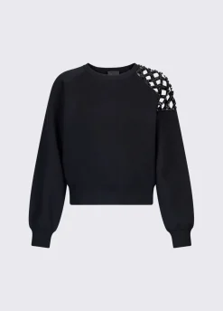 Maglia con ricamo gioiello