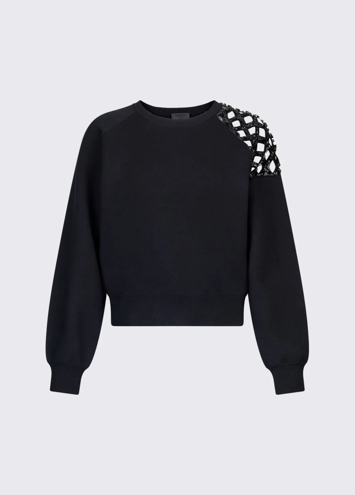 Maglia con ricamo gioiello