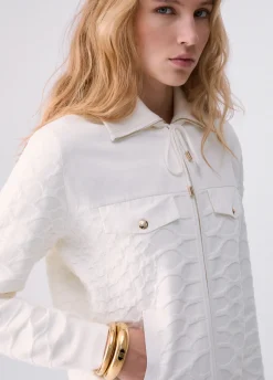 Maglia con zip e cappuccio
