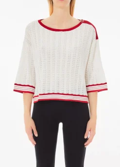 Maglia in cotone e cashmere