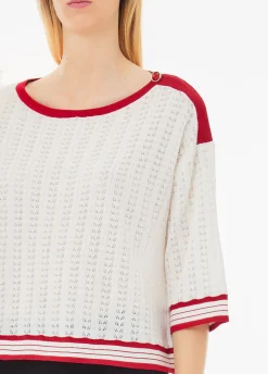 Maglia in cotone e cashmere