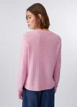 Maglia in lana a trecce